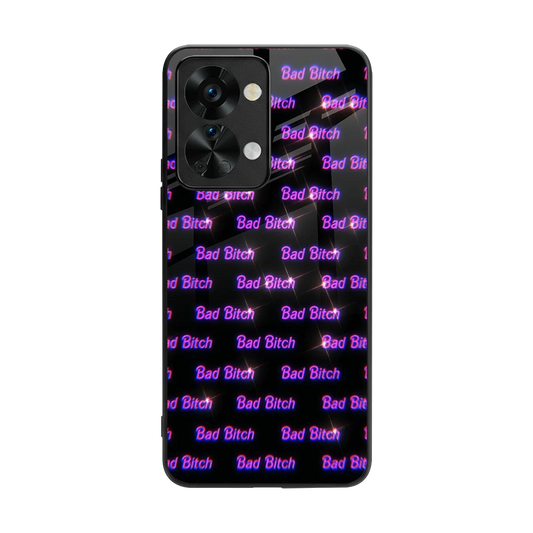 Bad Bitch back phone cover | glass case for oneplus nord 2t