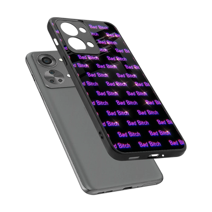 Bad Bitch sleek oneplus nord 2t cover with tempered glass back and TPU edges