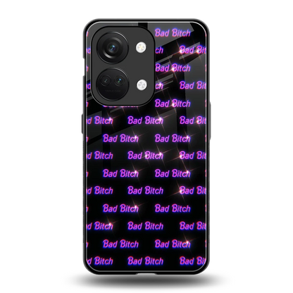 Bad Bitch back phone cover | glass case for oneplus nord 3