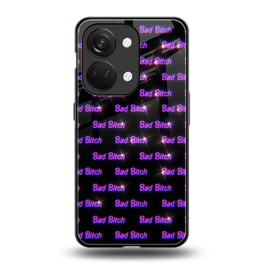 Bad Bitch back phone cover | glass case for oneplus nord 3