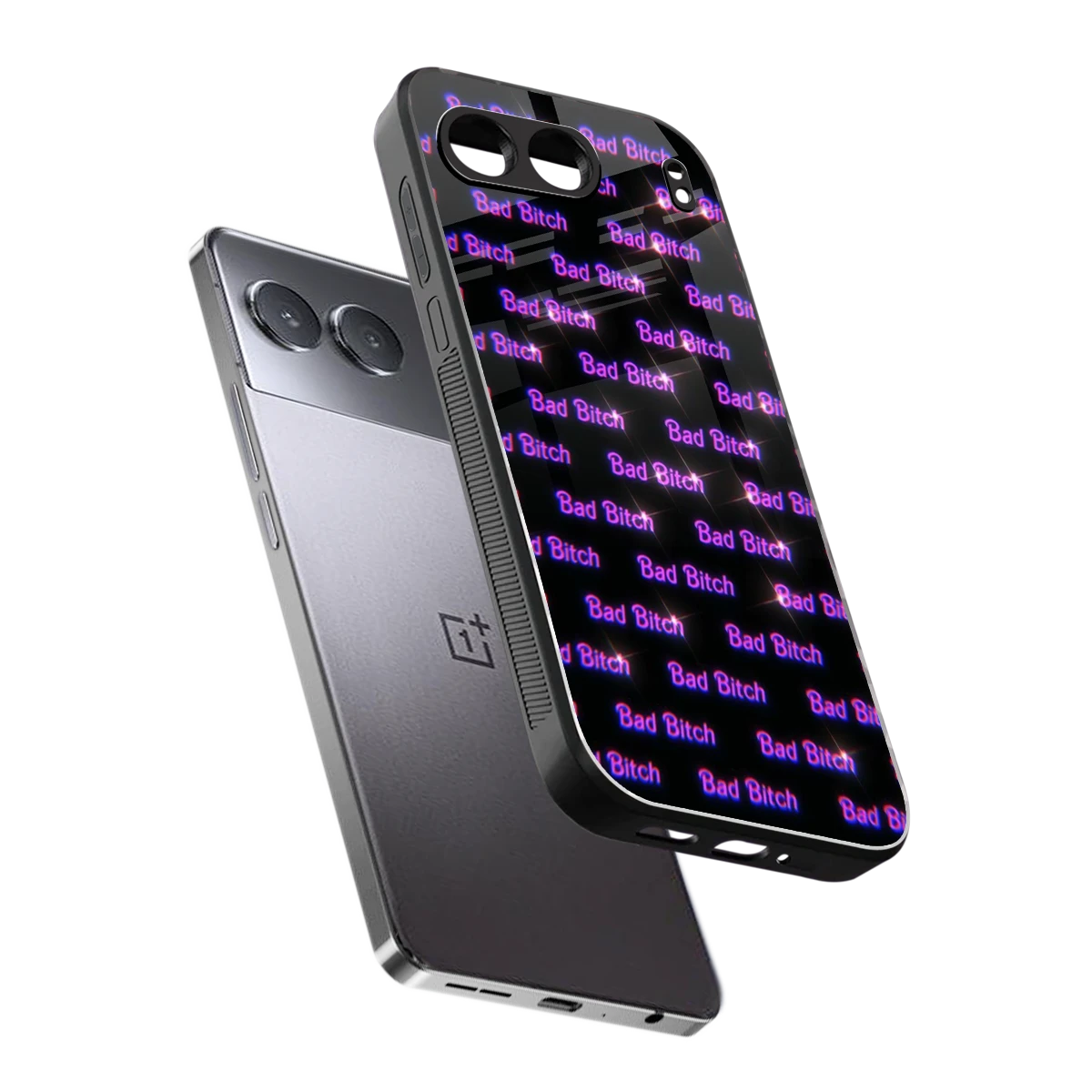 Bad Bitch sleek oneplus nord 4 cover with tempered glass back and TPU edges