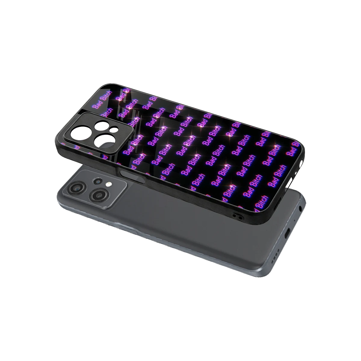 Bad Bitch sleek oneplus nord ce 2 lite cover with tempered glass back and TPU edges