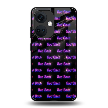 Bad Bitch back phone cover | glass case for oneplus nord ce 3