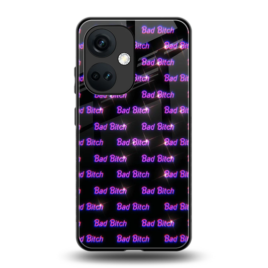 Bad Bitch back phone cover | glass case for oneplus nord ce 3