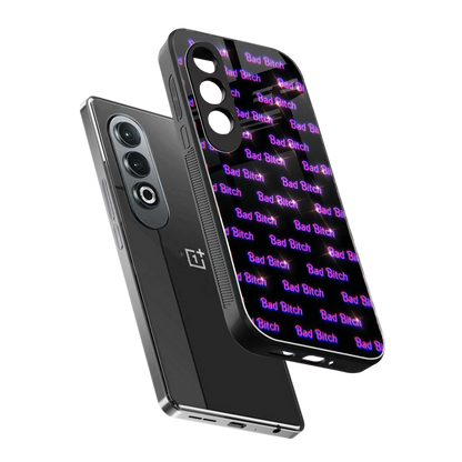Bad Bitch sleek oneplus nord ce 4 cover with tempered glass back and TPU edges