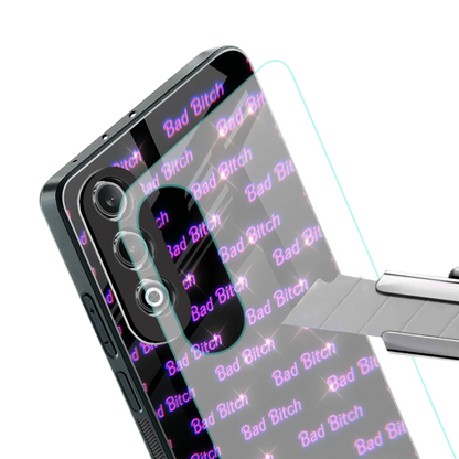 Bad Bitch stylish phone case for oneplus nord ce 4 | glossy glass and slim fit