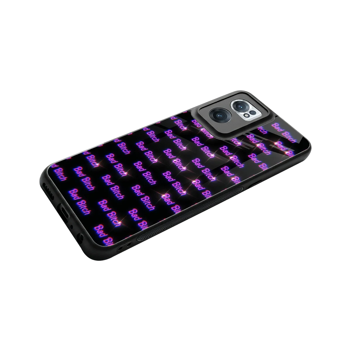 Bad Bitch stylish phone case for oneplus nord ce 2 | glossy glass and slim fit