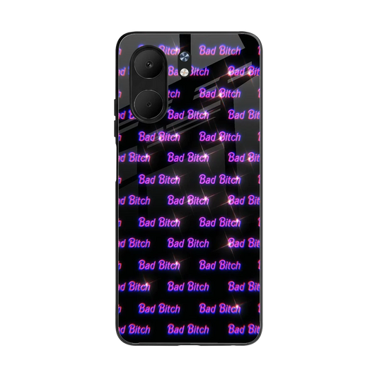 Bad Bitch back phone cover | glass case for oppo a5x 5g