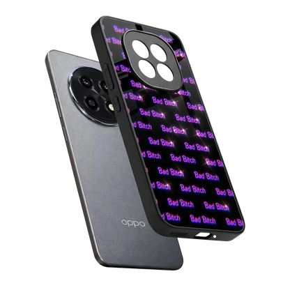 Bad Bitch sleek oppo f29 pro 5g cover with tempered glass back and TPU edges