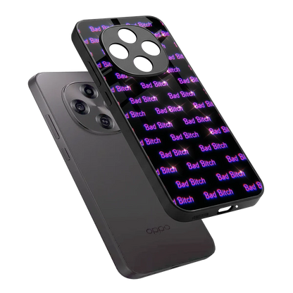 Bad Bitch sleek oppo f31 pro 5g cover with tempered glass back and TPU edges