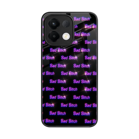 Bad Bitch back phone cover | glass case for oppo k13 5g