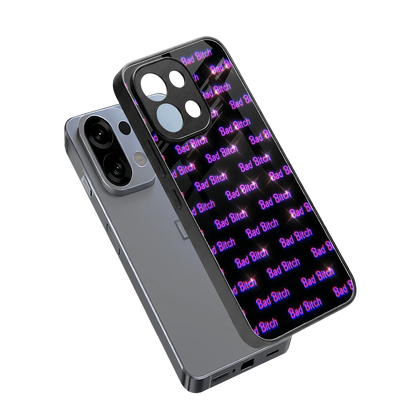 Bad Bitch sleek oppo k13 5g cover with tempered glass back and TPU edges