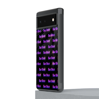 Bad Bitch stylish phone case for google pixel 6a | glossy glass and slim fit