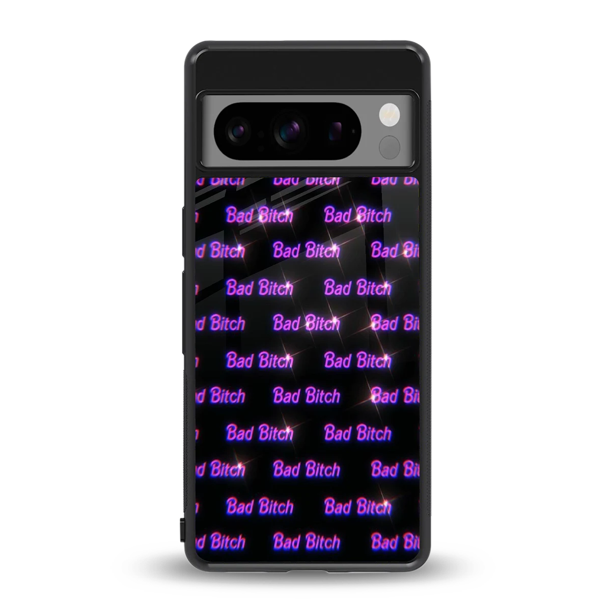 Bad Bitch back phone cover | glass case for google pixel 8 pro