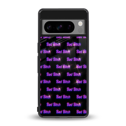 Bad Bitch back phone cover | glass case for google pixel 8 pro