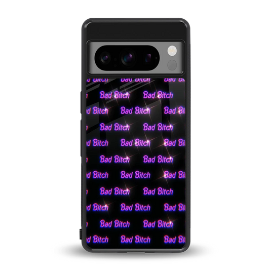 Bad Bitch back phone cover | glass case for google pixel 8 pro