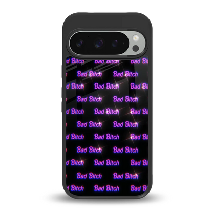 Bad Bitch back phone cover | glass case for google pixel 9 pro xl