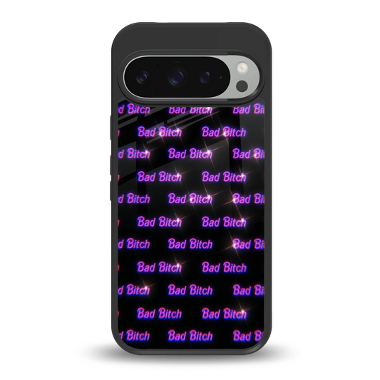 Bad Bitch back phone cover | glass case for google pixel 9 pro xl