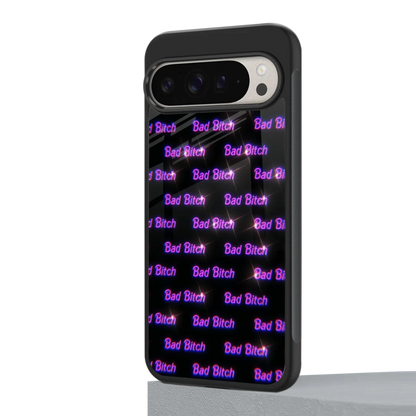 Bad Bitch google pixel 9 pro mobile cover | shockproof glass phone case