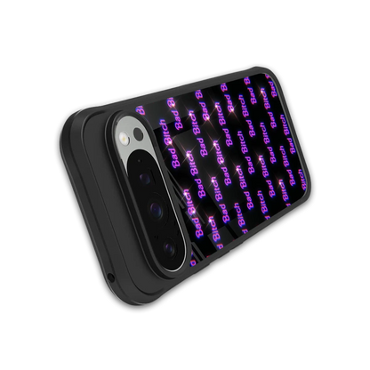 Bad Bitch stylish phone case for google pixel 9 pro xl | glossy glass and slim fit