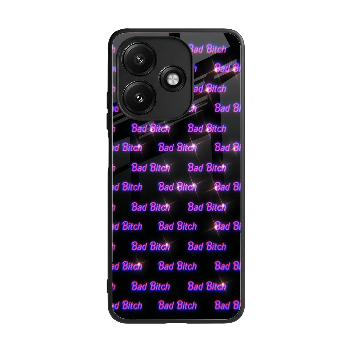 Bad Bitch back phone cover | glass case for redmi 12 5g