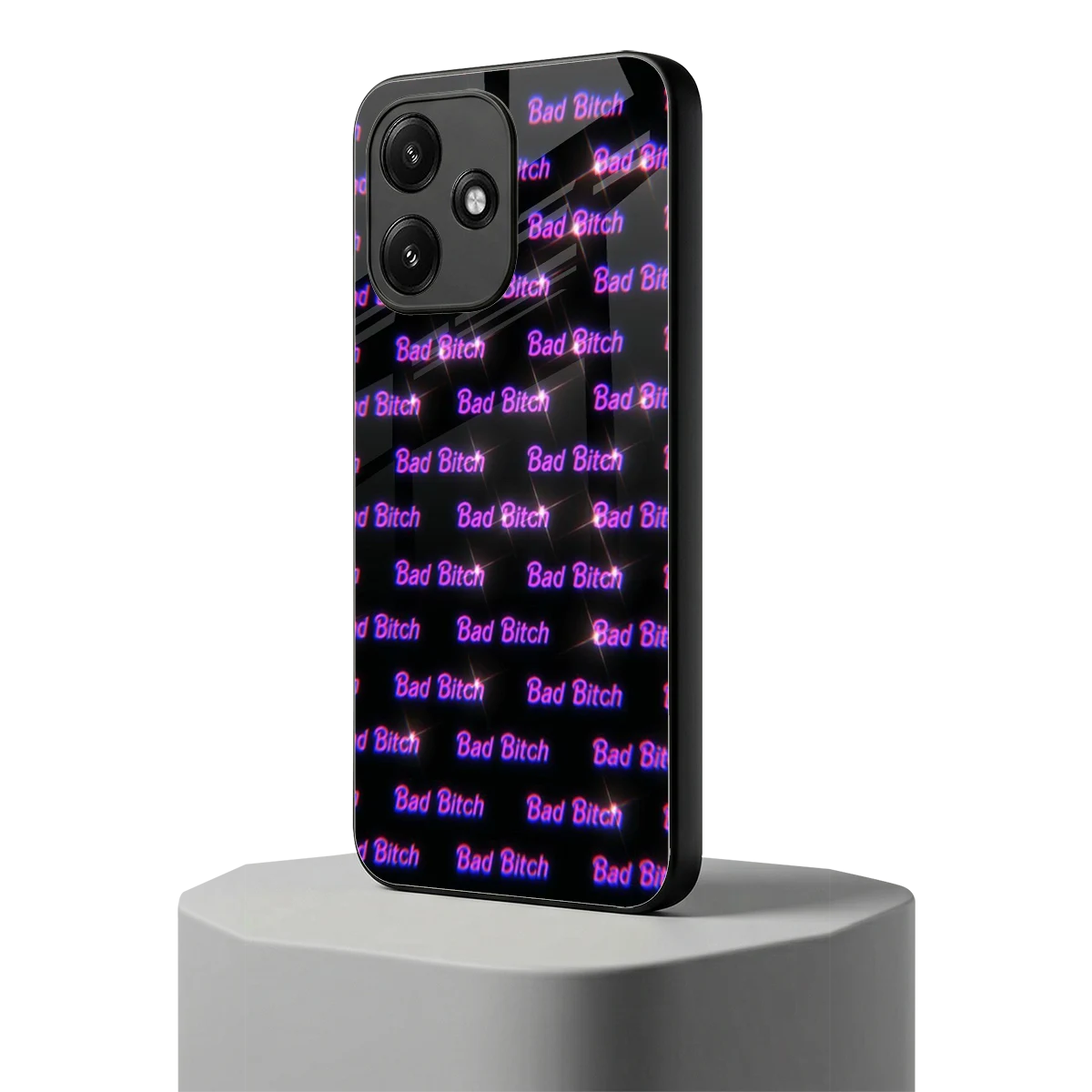 Bad Bitch redmi 12 5g mobile cover | shockproof glass phone case