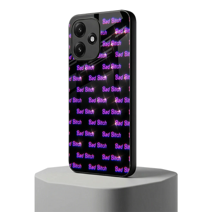 Bad Bitch redmi 12 5g mobile cover | shockproof glass phone case
