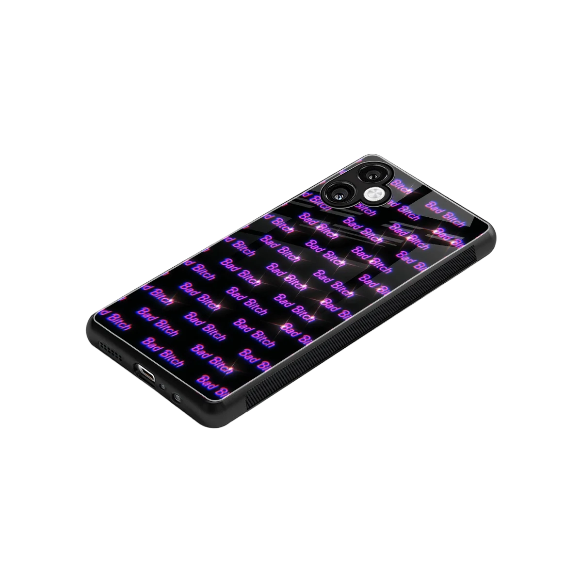 Bad Bitch stylish phone case for samsung galaxy a06 5g | glossy glass and slim fit