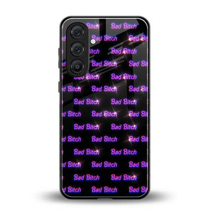 Bad Bitch back phone cover | glass case for samsung galaxy m36 5g