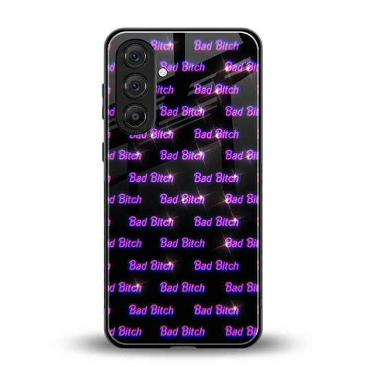 Bad Bitch back phone cover | glass case for samsung galaxy m36 5g
