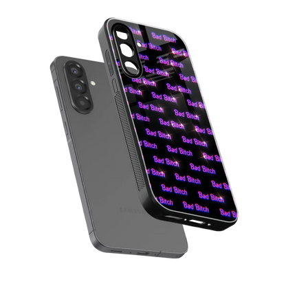 Bad Bitch sleek samsung galaxy a36 5g cover with tempered glass back and TPU edges