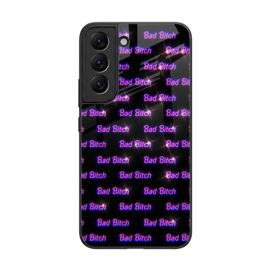 Bad Bitch back phone cover | glass case for samsung galaxy s22