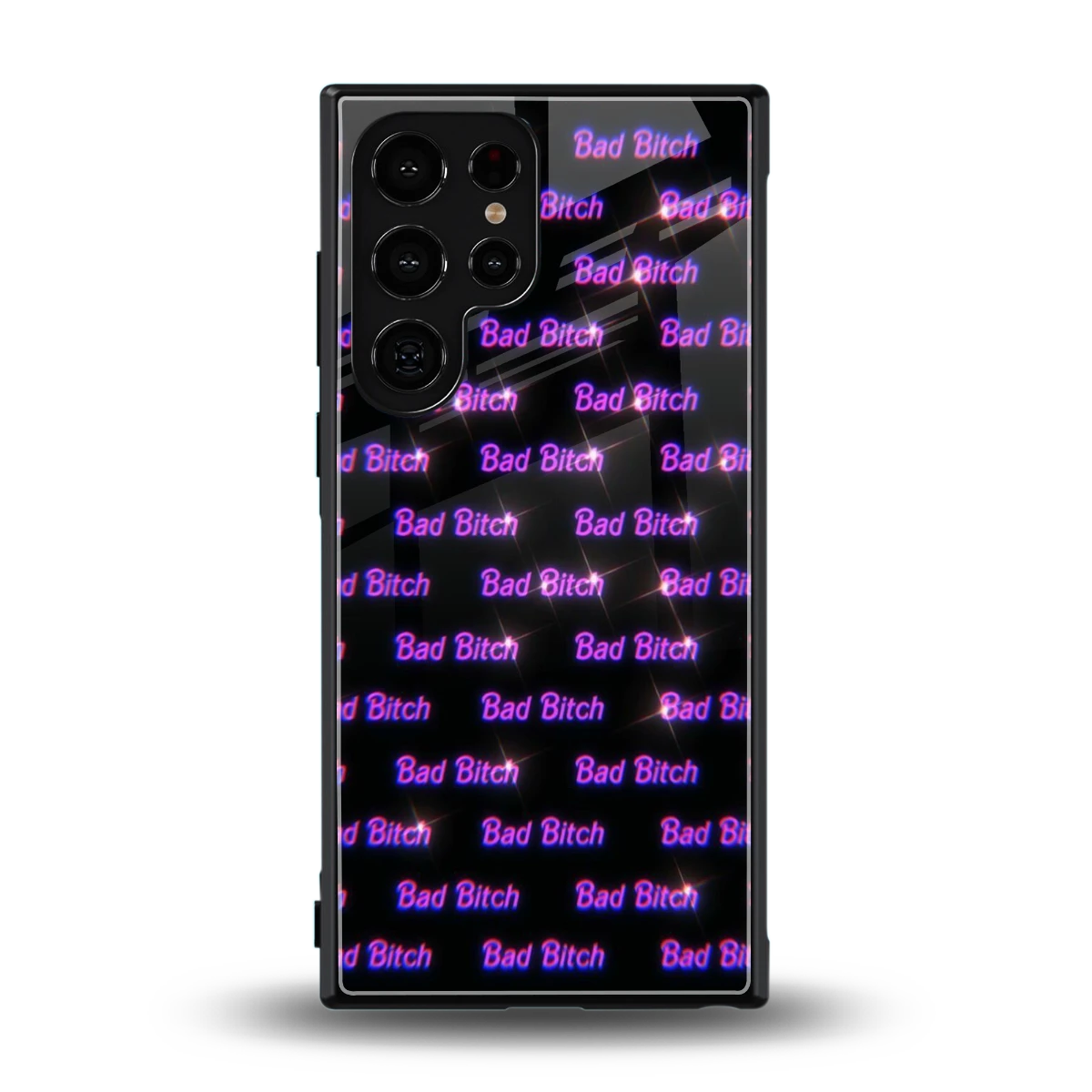 Bad Bitch back phone cover | glass case for samsung galaxy s24 ultra