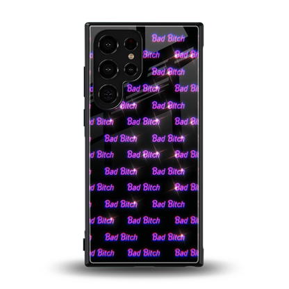 Bad Bitch back phone cover | glass case for samsung galaxy s24 ultra