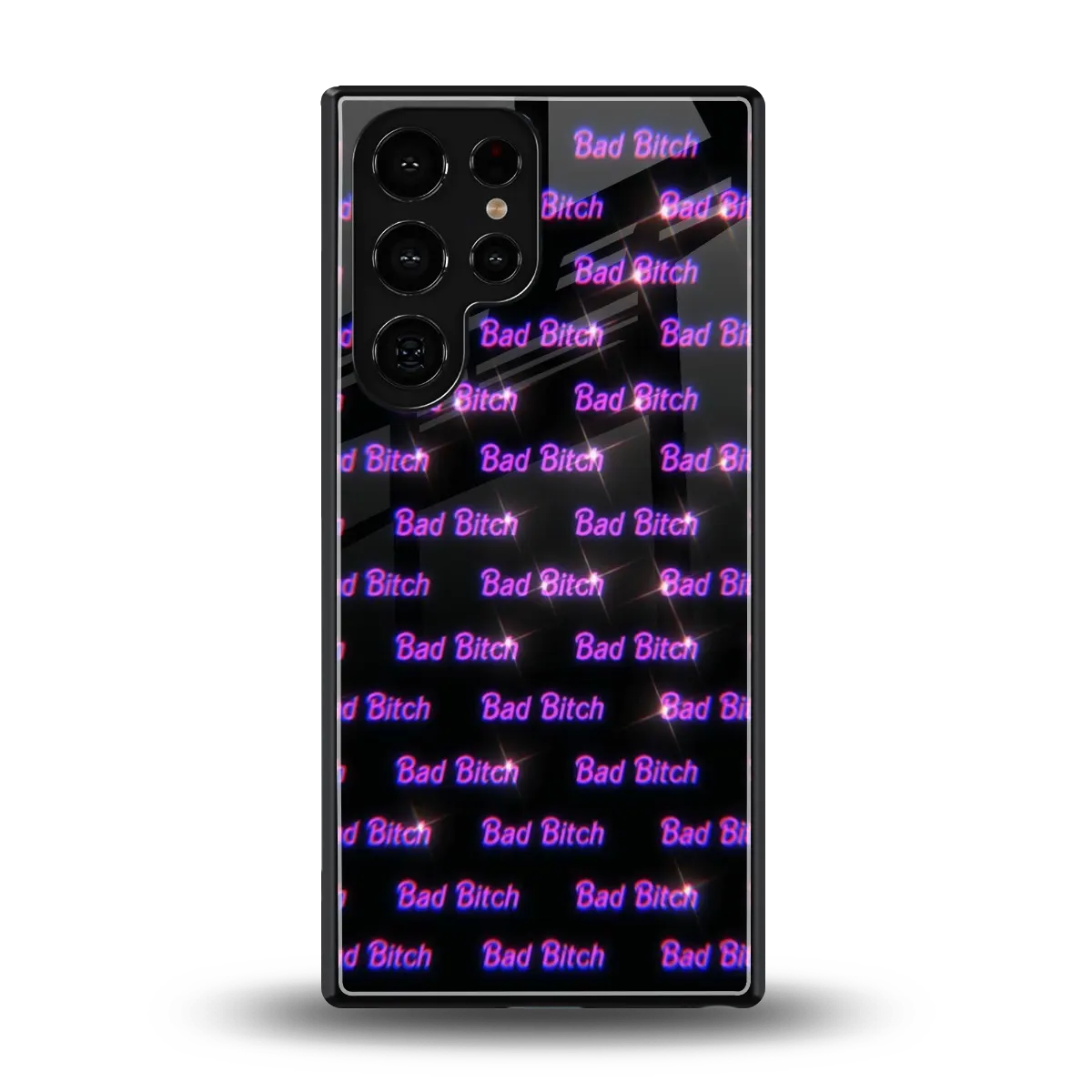 Bad Bitch back phone cover | glass case for samsung galaxy s25 ultra
