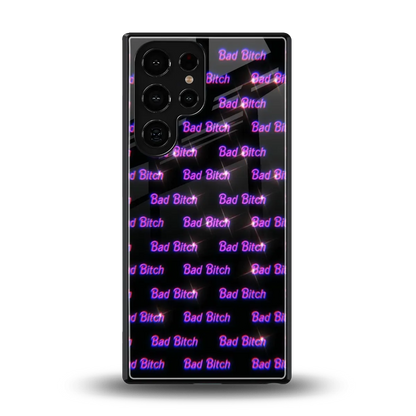 Bad Bitch back phone cover | glass case for samsung galaxy s25 ultra