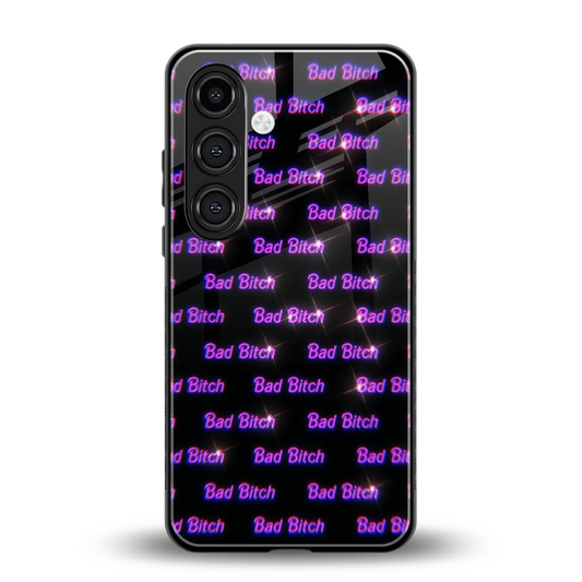 Bad Bitch back phone cover | glass case for samsung galaxy s25