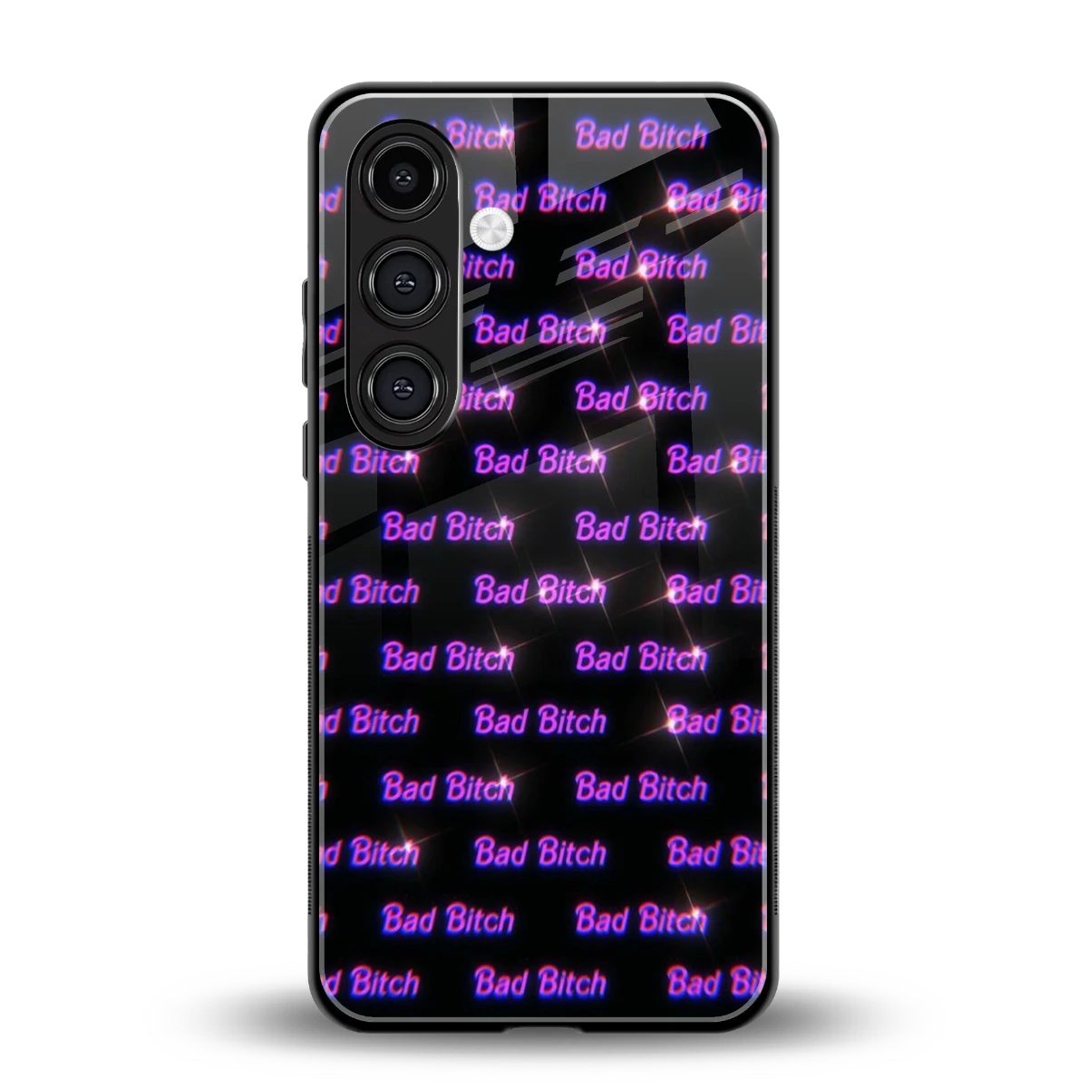 Bad Bitch back phone cover | glass case for samsung galaxy s24 plus
