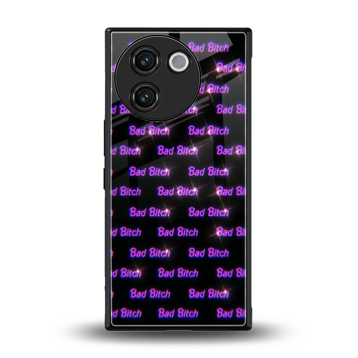 Bad Bitch back phone cover | glass case for vivo v30e