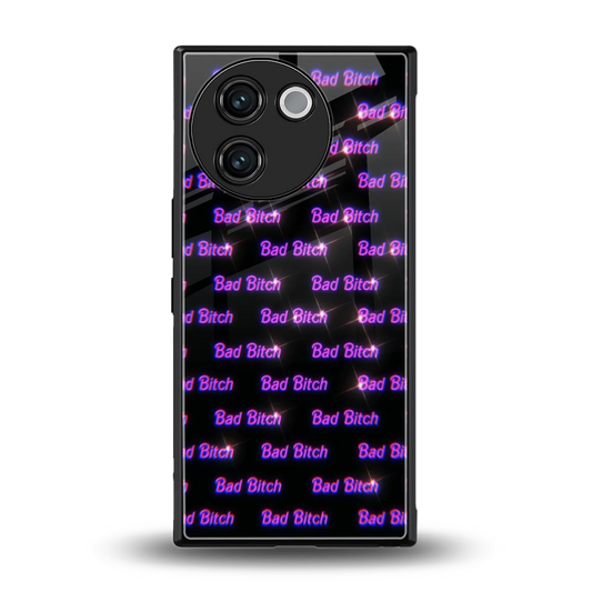Bad Bitch back phone cover | glass case for vivo v30e