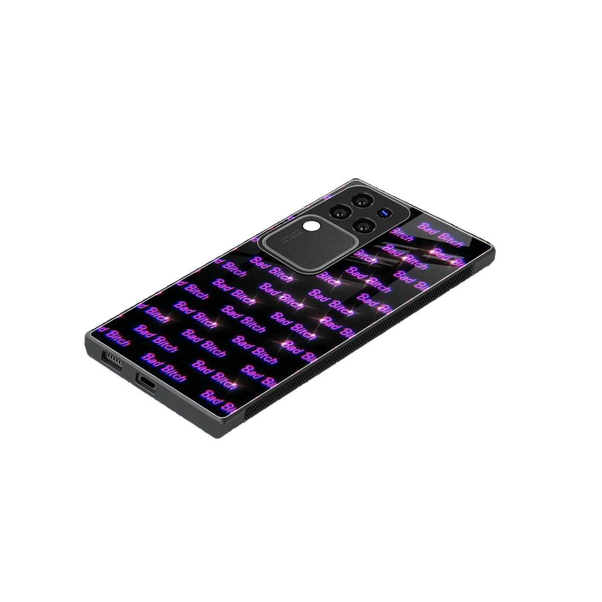 Bad Bitch stylish phone case forvivo v30 pro | glossy glass and slim fit