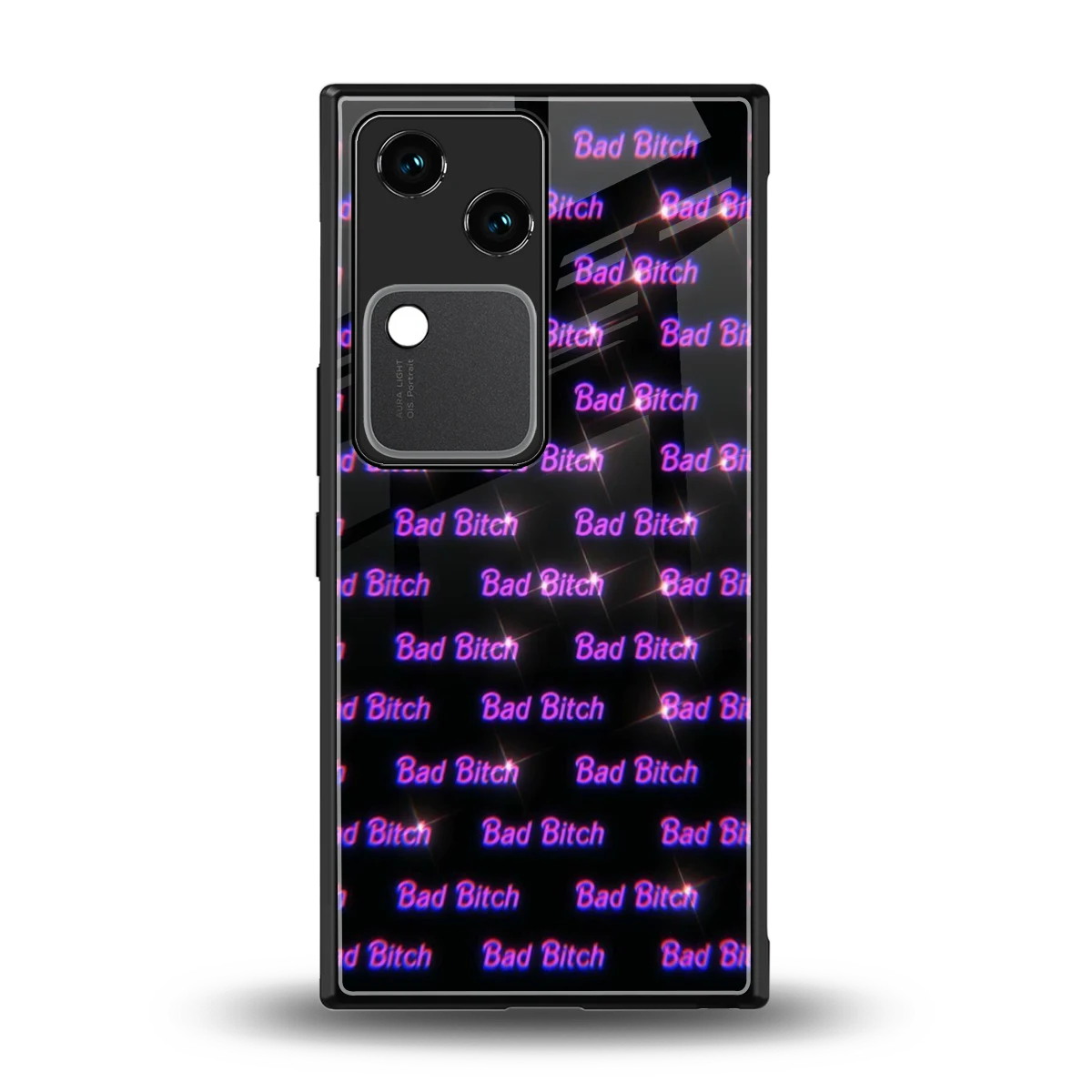 Bad Bitch back phone cover | glass case for vivo v30