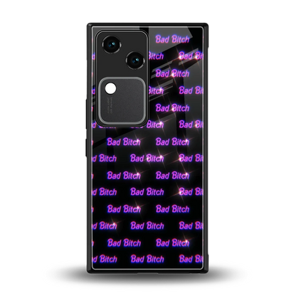 Bad Bitch back phone cover | glass case for vivo v30