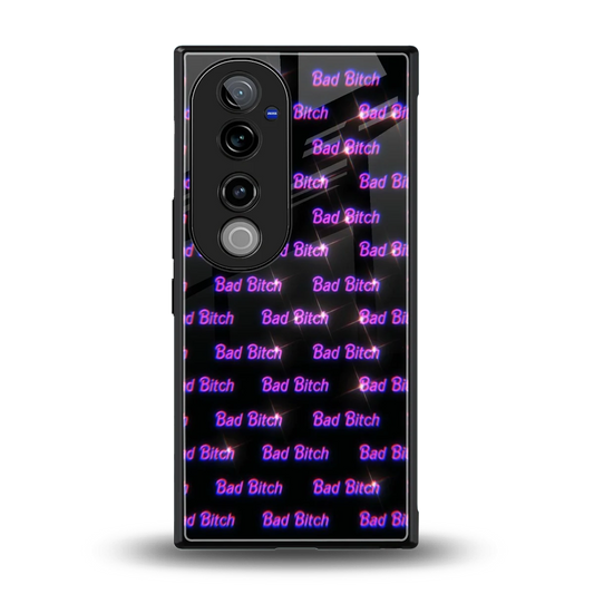 Bad Bitch back phone cover | glass case for vivo v40 pro