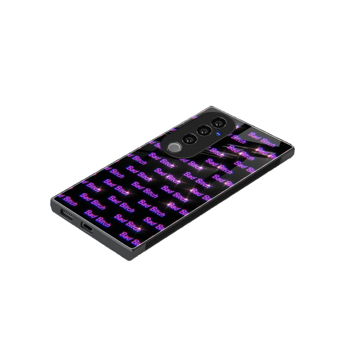 Bad Bitch stylish phone case for vivo v40 pro | glossy glass and slim fit