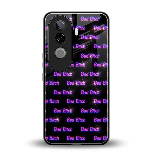 Bad Bitch back phone cover | glass case for vivo v40e