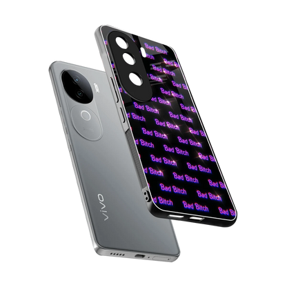 Bad Bitch sleek vivo v40e cover with tempered glass back and TPU edges