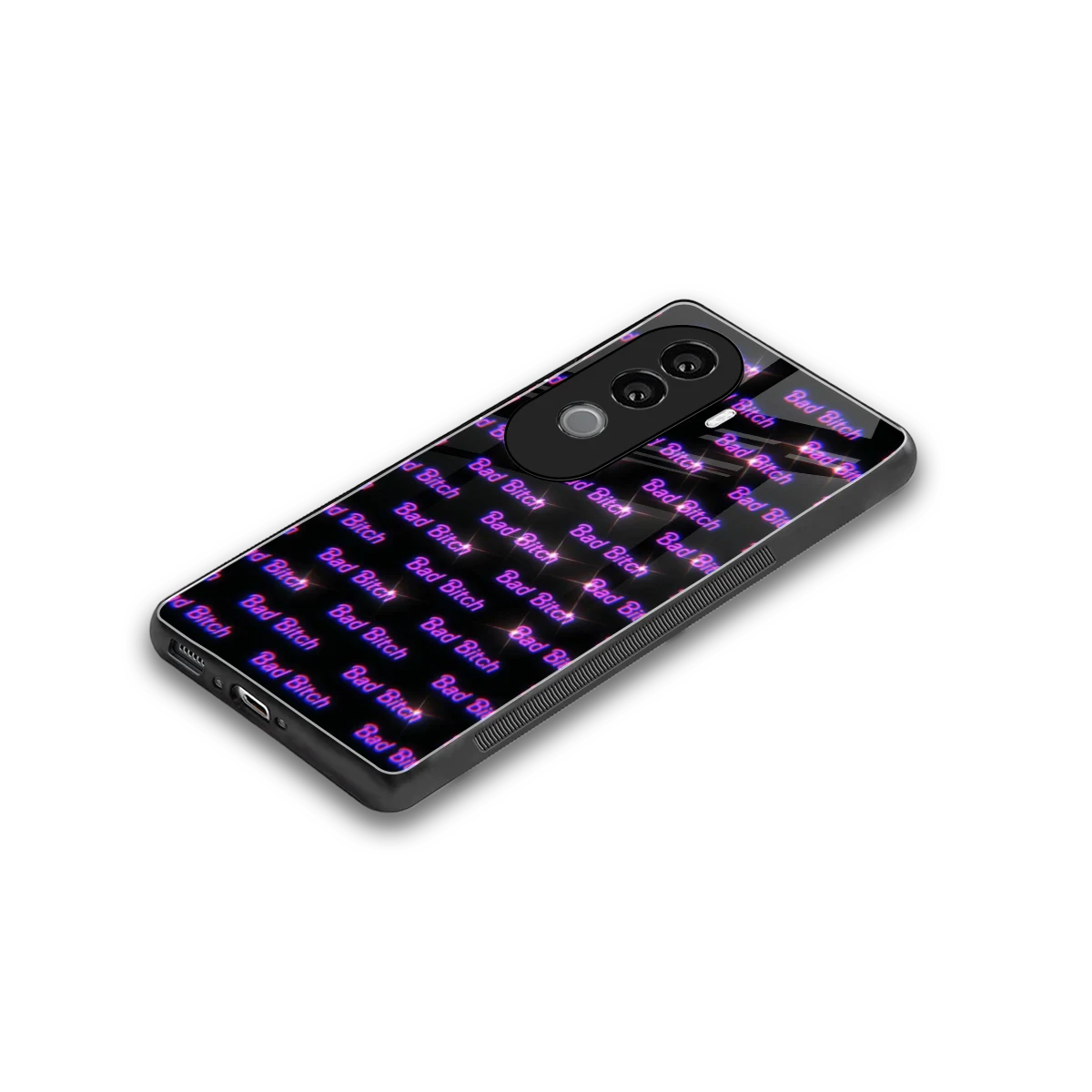 Bad Bitch stylish phone case for vivo v40e | glossy glass and slim fit