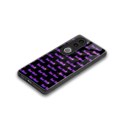 Bad Bitch stylish phone case for vivo v50 | glossy glass and slim fit