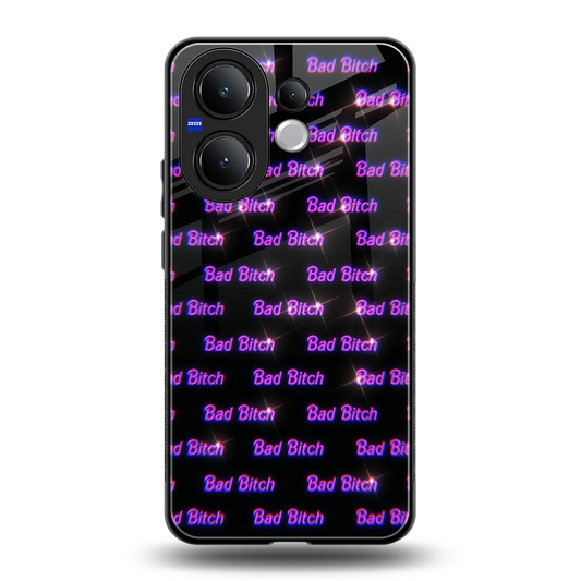 Bad Bitch back phone cover | glass case for vivo v60